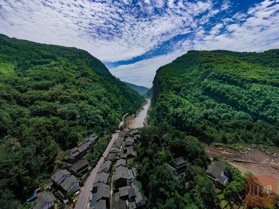 文化中国行丨雅安市芦山县飞仙关镇飞仙村:茶马古道旁 有座被峡谷"