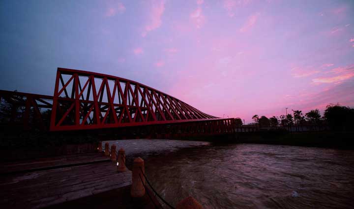 《上海援建》都江堰壹街区虹桥风光-孟无摄影